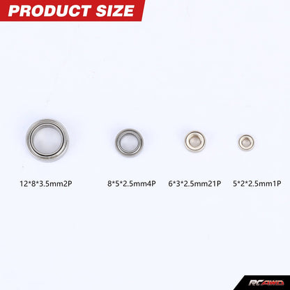 RCAWD HobbyPlus CR18P Full Set RCAWD CR18P EVO PRO Complete Ball Bearing Set