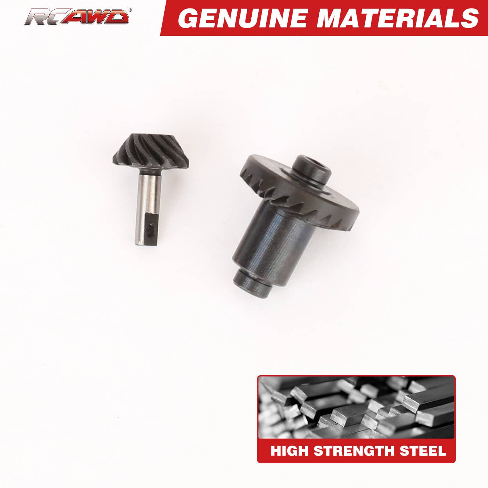 RCAWD Furitek HobbyPlus CR18P 24T 12T Front Rear Axle Helical Spiral Bevel Gear Upgrade Parts