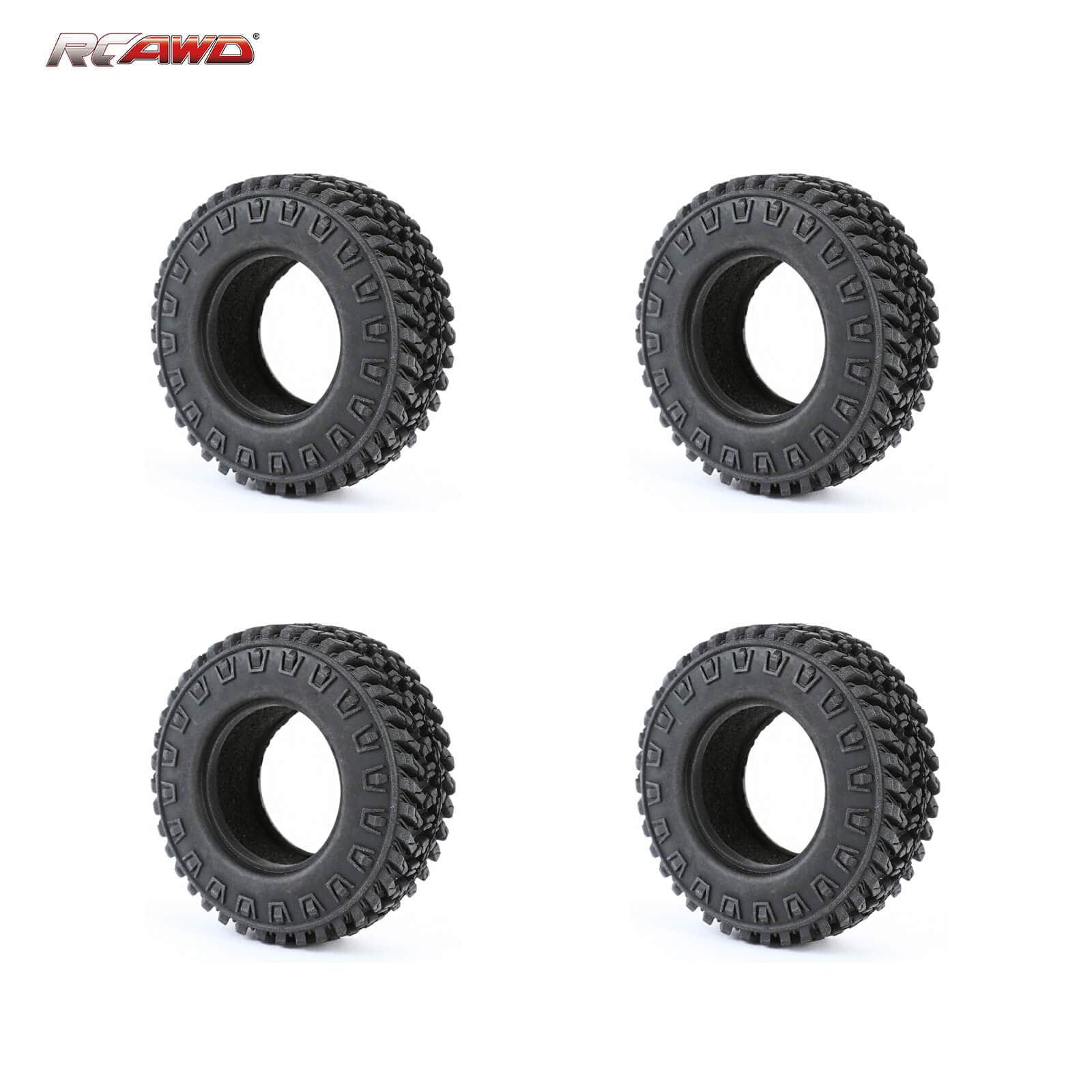 RCAWD HobbyPlus CR18P RCAWD CR18P 1.25" Gravel Wheel Tires for HobbyPlus 1/18 4WD Upgrade Parts