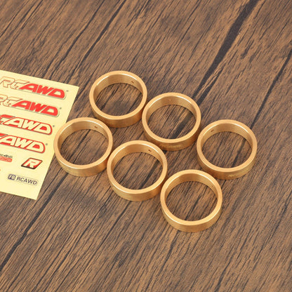 RCAWD HobbyPlus CR18P RCAWD HobbyPlus CR18P ARKTOS 51g/pc 1.3" Wheel Rims Rubber Tires Brass Counter Weight Ring with 6pcs