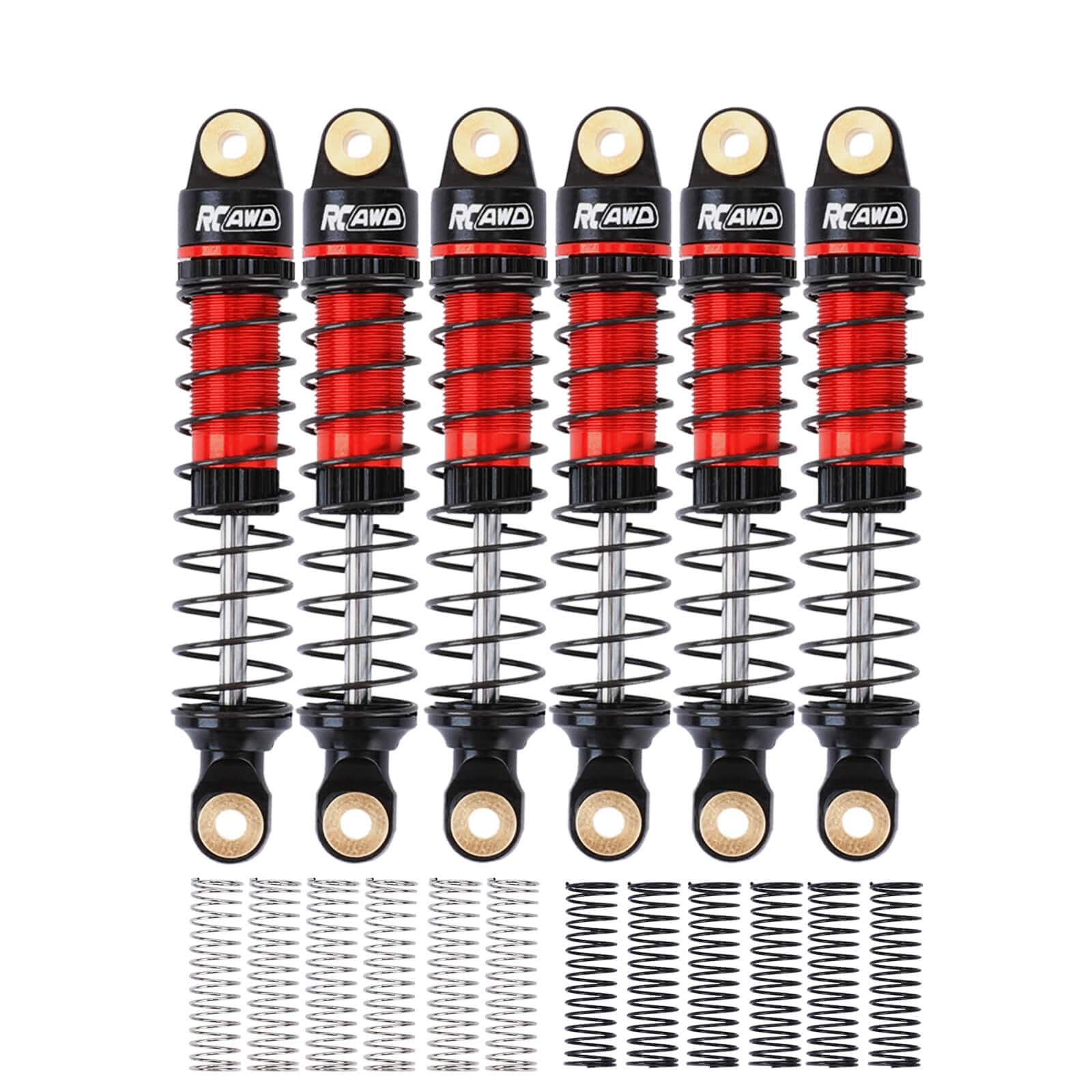 RCAWD HobbyPlus CR18P RCAWD HobbyPlus CR18P ARKTOS Oil-filled Shock Absorbers Damper Set with 12/pc replacement Spring