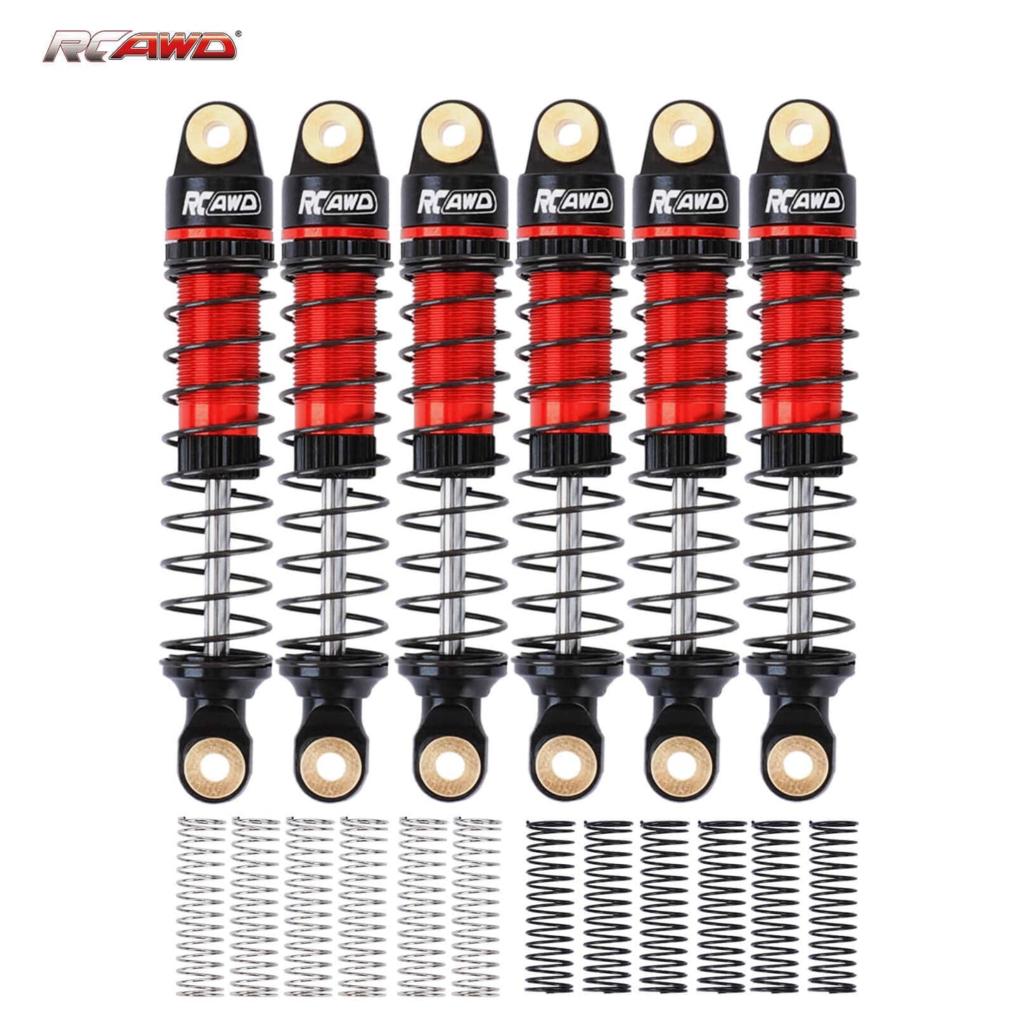 RCAWD HobbyPlus CR18P RCAWD HobbyPlus CR18P ARKTOS Oil-filled Shock Absorbers Damper Set with 12/pc replacement Spring