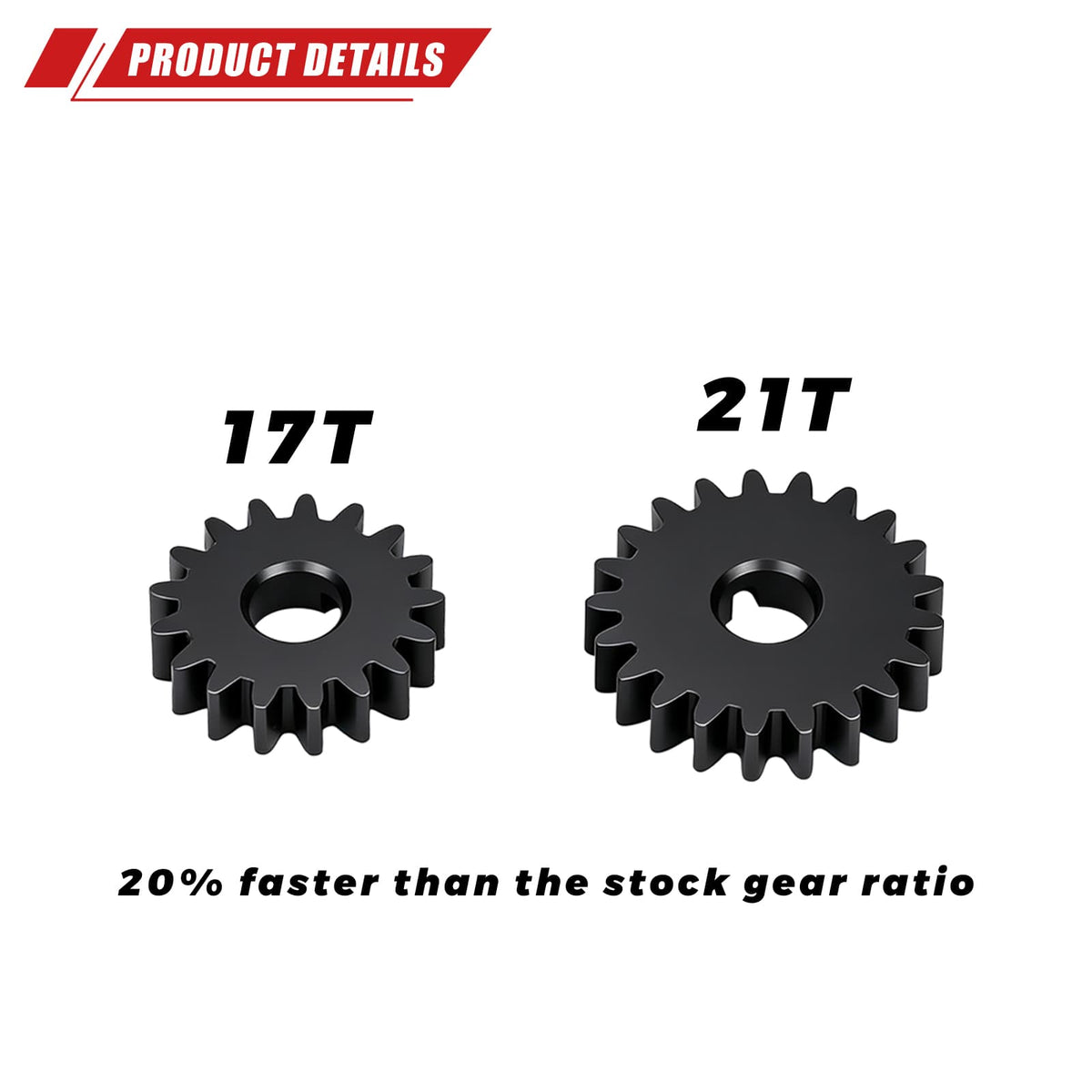RCAWD HobbyPlus CR18P RCAWD HobbyPlus CR18P Pro Portal Axle Gears 17T/21T