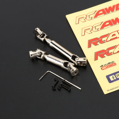 RCAWD HobbyPlus CR18P Steel Drivshaft Set RCAWD HobbyPlus CR18P 69MM 53MM Steel Drivshaft Front Rear Heavy Duty Drive Shaft