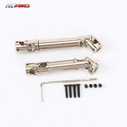 RCAWD HobbyPlus CR18P Steel Drivshaft Set RCAWD HobbyPlus CR18P 69MM 53MM Steel Drivshaft Front Rear Heavy Duty Drive Shaft