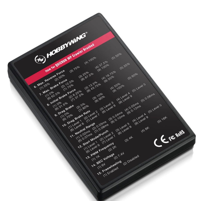 LED Program Card - RCAWD