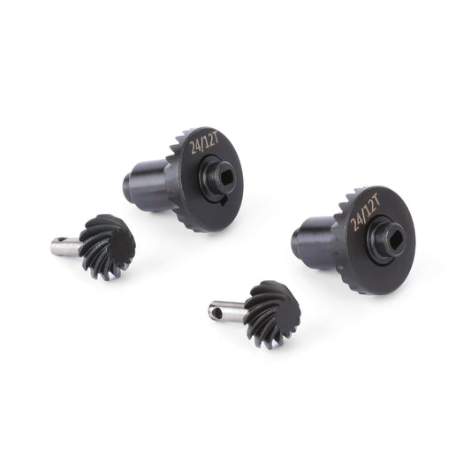 RCAWD HPI 1/18 Venture18 24T Bevel Gear RCAWD HPI Venture18 Front Rear Axle 24T Helical Overdrive Gears With 12T Input Gear