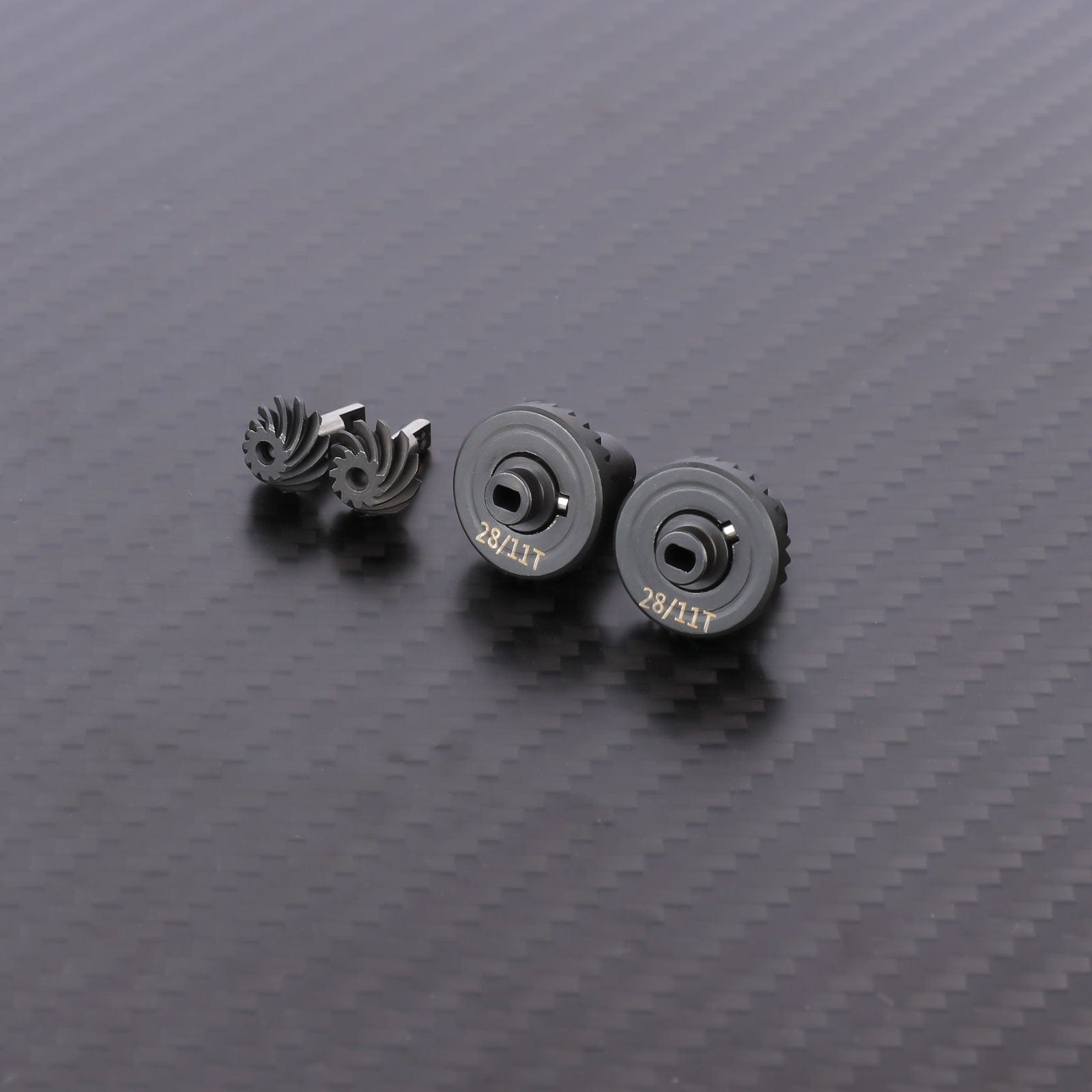 RCAWD HPI 1/18 Venture18 28T Bevel Gear RCAWD HPI Venture18 Front Rear Axle 28T Helical Overdrive Gears With 11T Input Gear