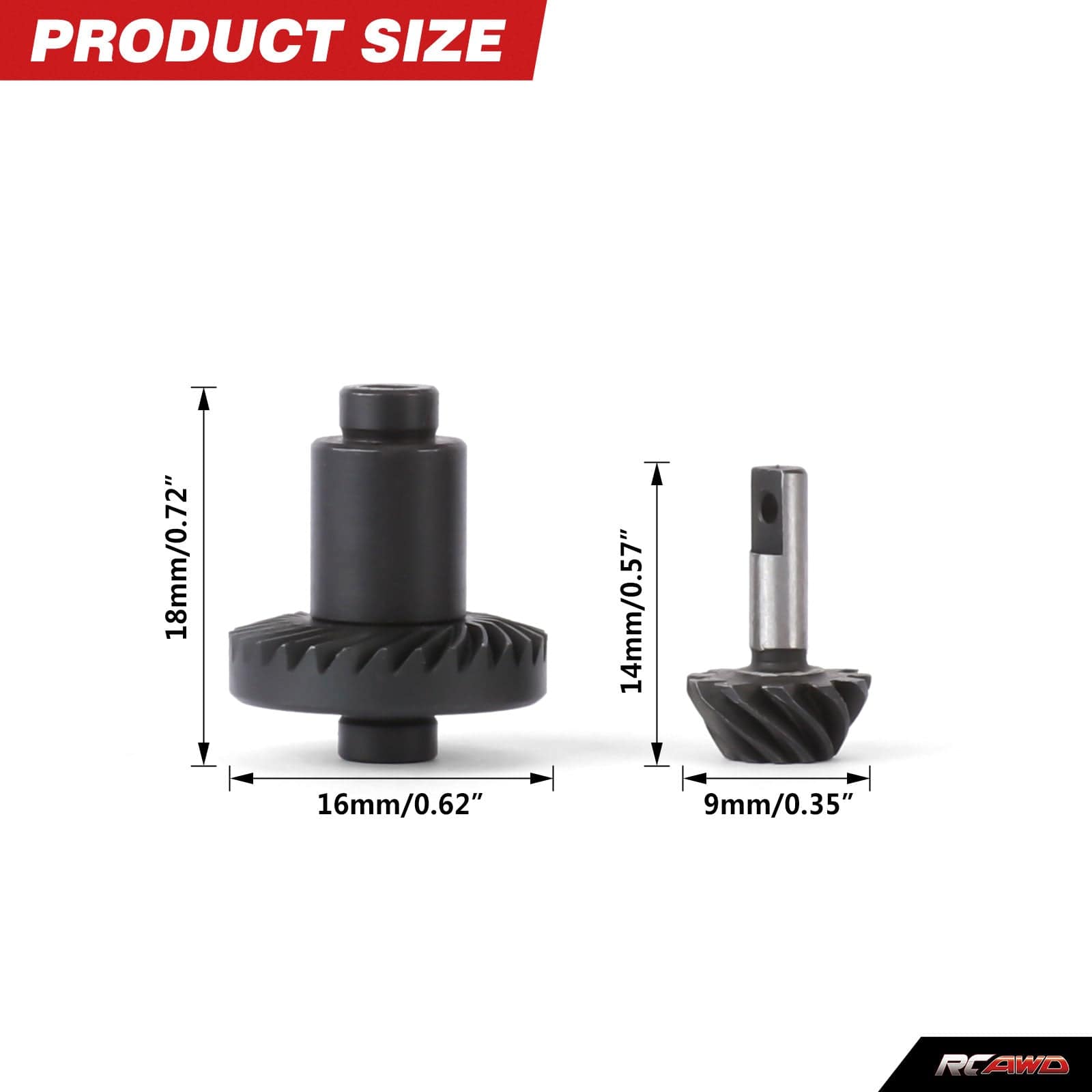 RCAWD HPI 1/18 Venture18 28T Bevel Gear RCAWD HPI Venture18 Front Rear Axle 28T Helical Overdrive Gears With 11T Input Gear