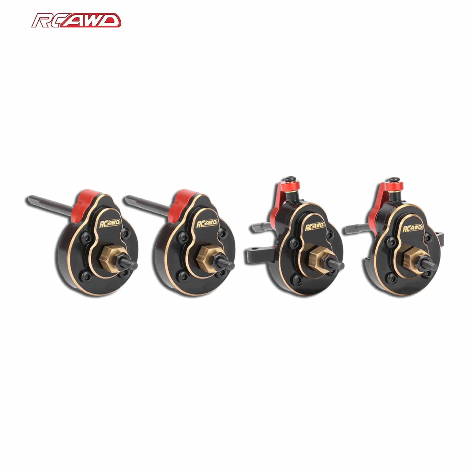 RCAWD HPI 1/18 Venture18 Black RCAWD HPI Venture18 Front Rear Portal Axle Steering Set with CounterWeight