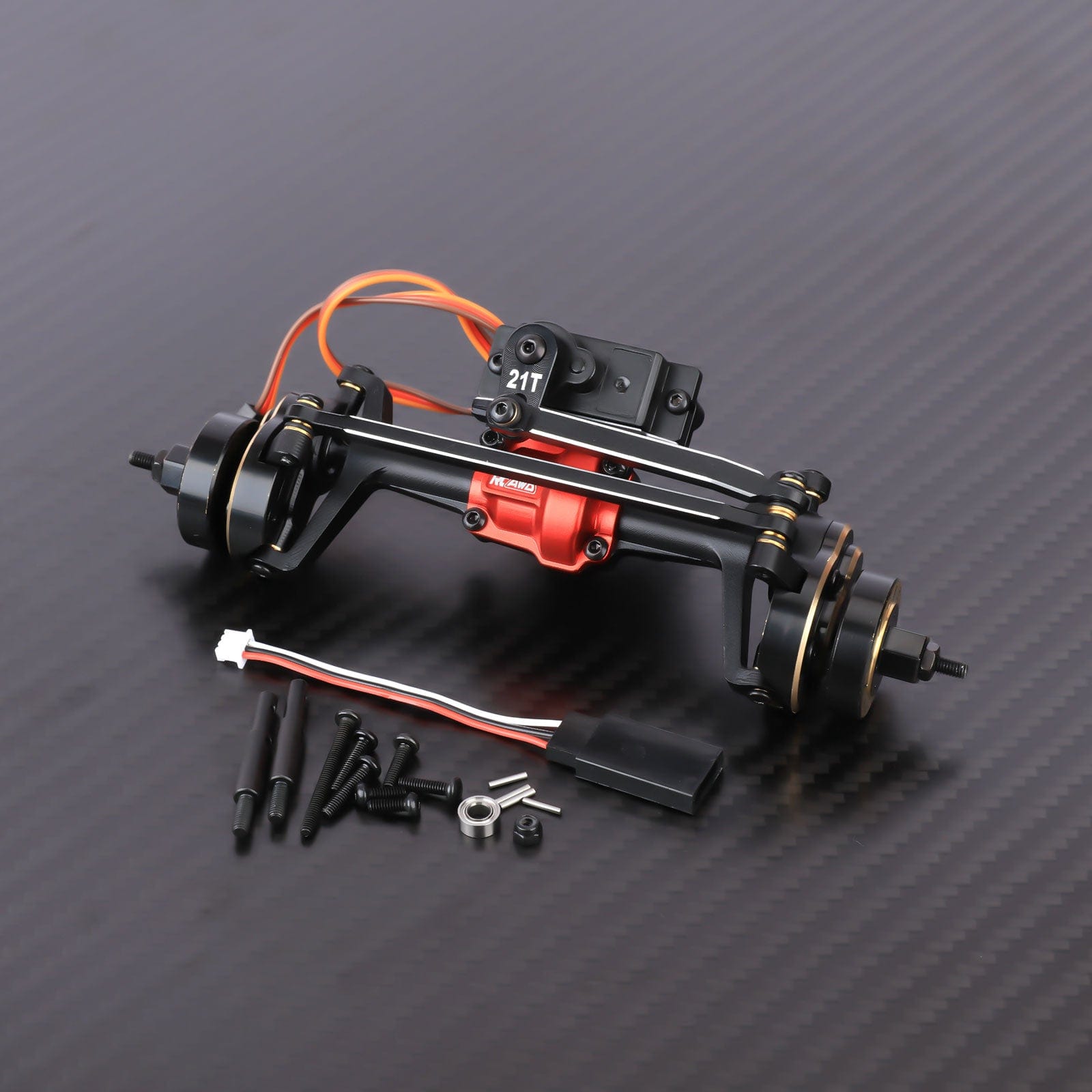 RCAWD HPI 1/18 Venture18 Front Portal Axle / Black RCAWD HPI Venture18 Extended 10MM High Clearance Front Rear Portal Axle Assembly