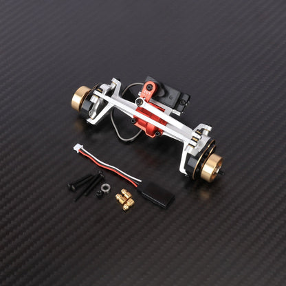 RCAWD HPI 1/18 Venture18 Front Portal Axle / Silver RCAWD HPI Venture18 Front Rear Portal Axle Assembly with 20T Servo CounterWeight