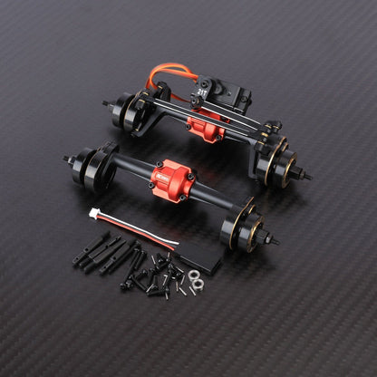 RCAWD HPI 1/18 Venture18 Front Rear Portal Axle / Black RCAWD HPI Venture18 Extended 10MM High Clearance Front Rear Portal Axle Assembly
