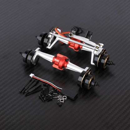 RCAWD HPI 1/18 Venture18 Front Rear Portal Axle / Silver RCAWD HPI Venture18 Extended 10MM High Clearance Front Rear Portal Axle Assembly