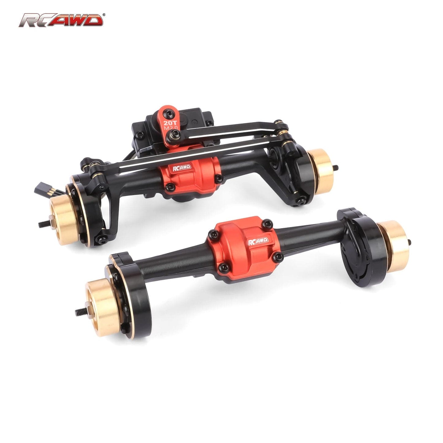 RCAWD HPI 1/18 Venture18 RCAWD HPI Venture18 Front Rear Portal Axle Assembly with 20T Servo CounterWeight