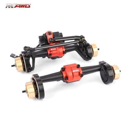 RCAWD HPI 1/18 Venture18 RCAWD HPI Venture18 Front Rear Portal Axle Assembly with 20T Servo CounterWeight