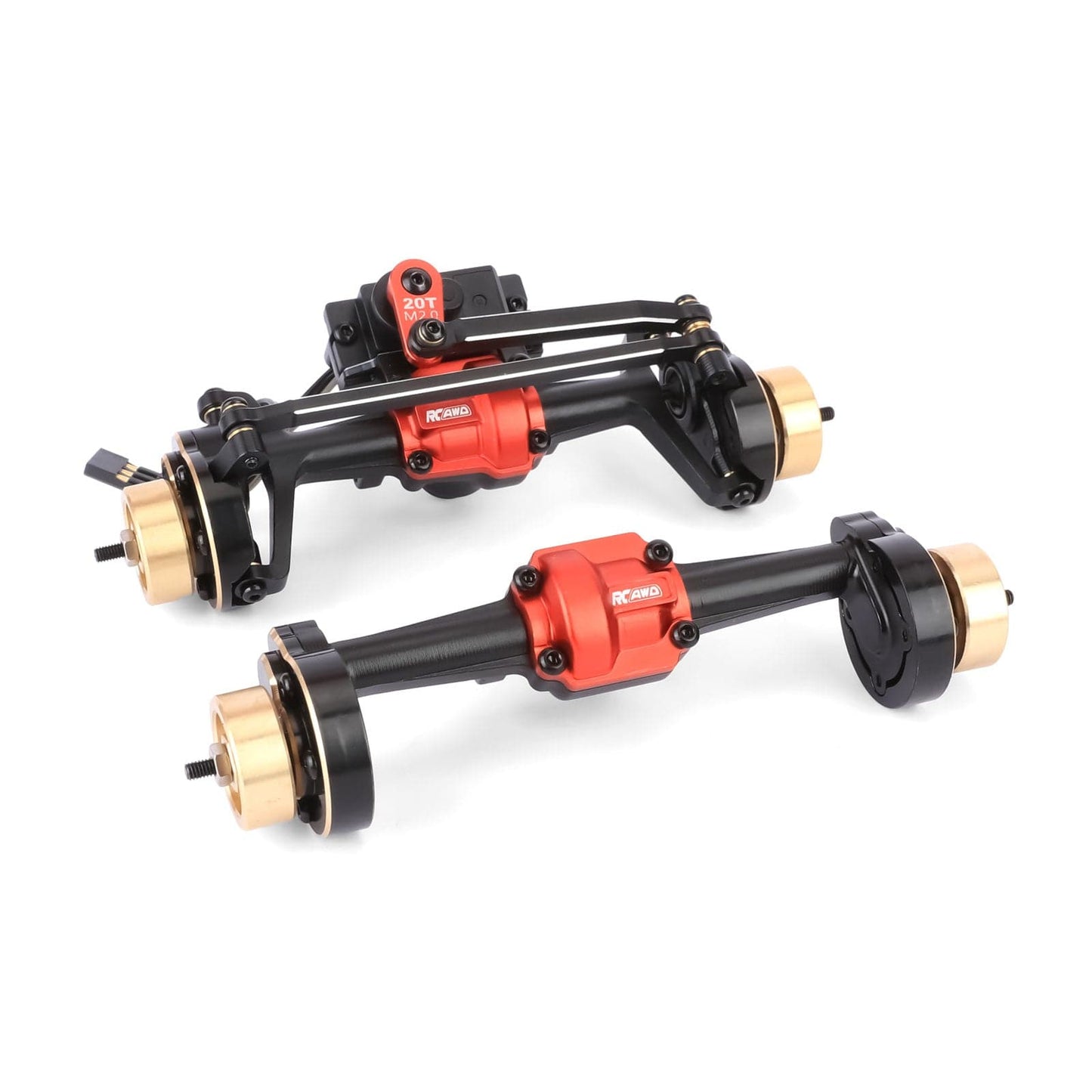 RCAWD HPI 1/18 Venture18 RCAWD HPI Venture18 Front Rear Portal Axle Assembly with 20T Servo CounterWeight