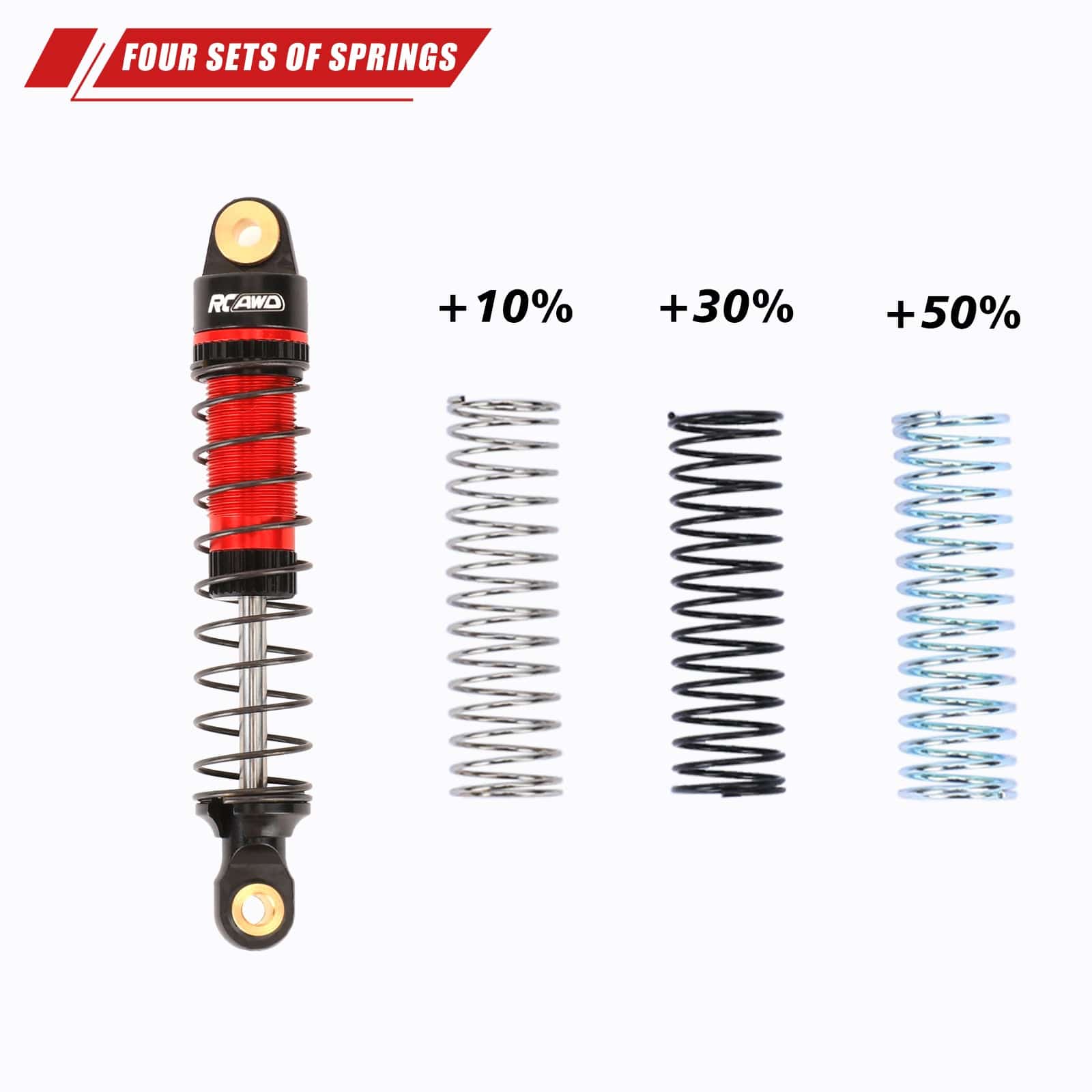 RCAWD HPI 1/18 Venture18 RCAWD HPI Venture18 Oil Filled Adjustable Front Rear Shock Absorbers