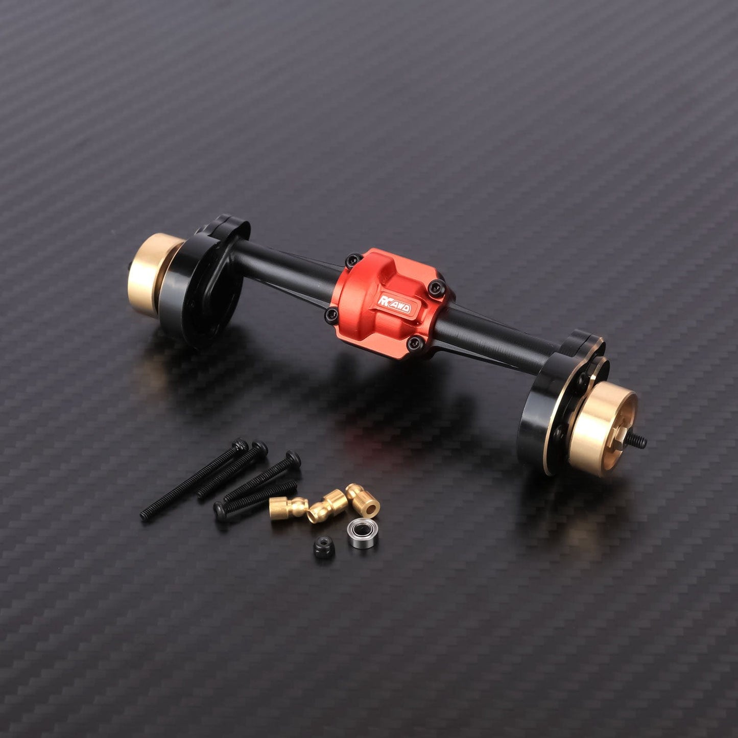 RCAWD HPI 1/18 Venture18 Rear Portal Axle / Black RCAWD HPI Venture18 Front Rear Portal Axle Assembly with 20T Servo CounterWeight