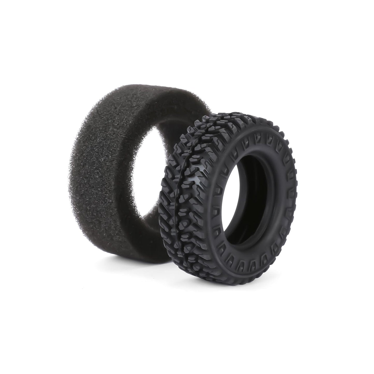 RCAWD HPI 1/18 Venture18 Rubber Rock Wheel Tires RCAWD HPI Venture18 55MM 1.2" Rock Wheel Tires 4pcs