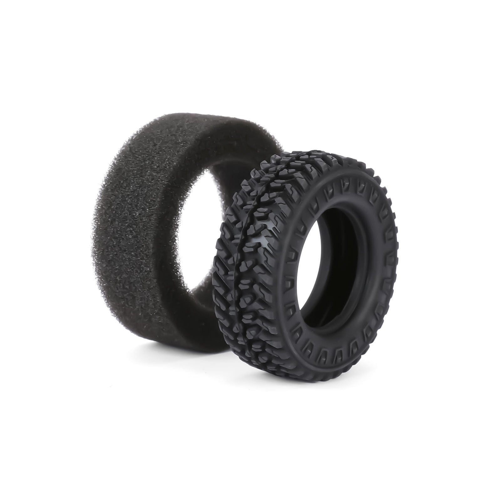 RCAWD HPI 1/18 Venture18 Rubber Rock Wheel Tires RCAWD HPI Venture18 55MM 1.2" Rock Wheel Tires 4pcs