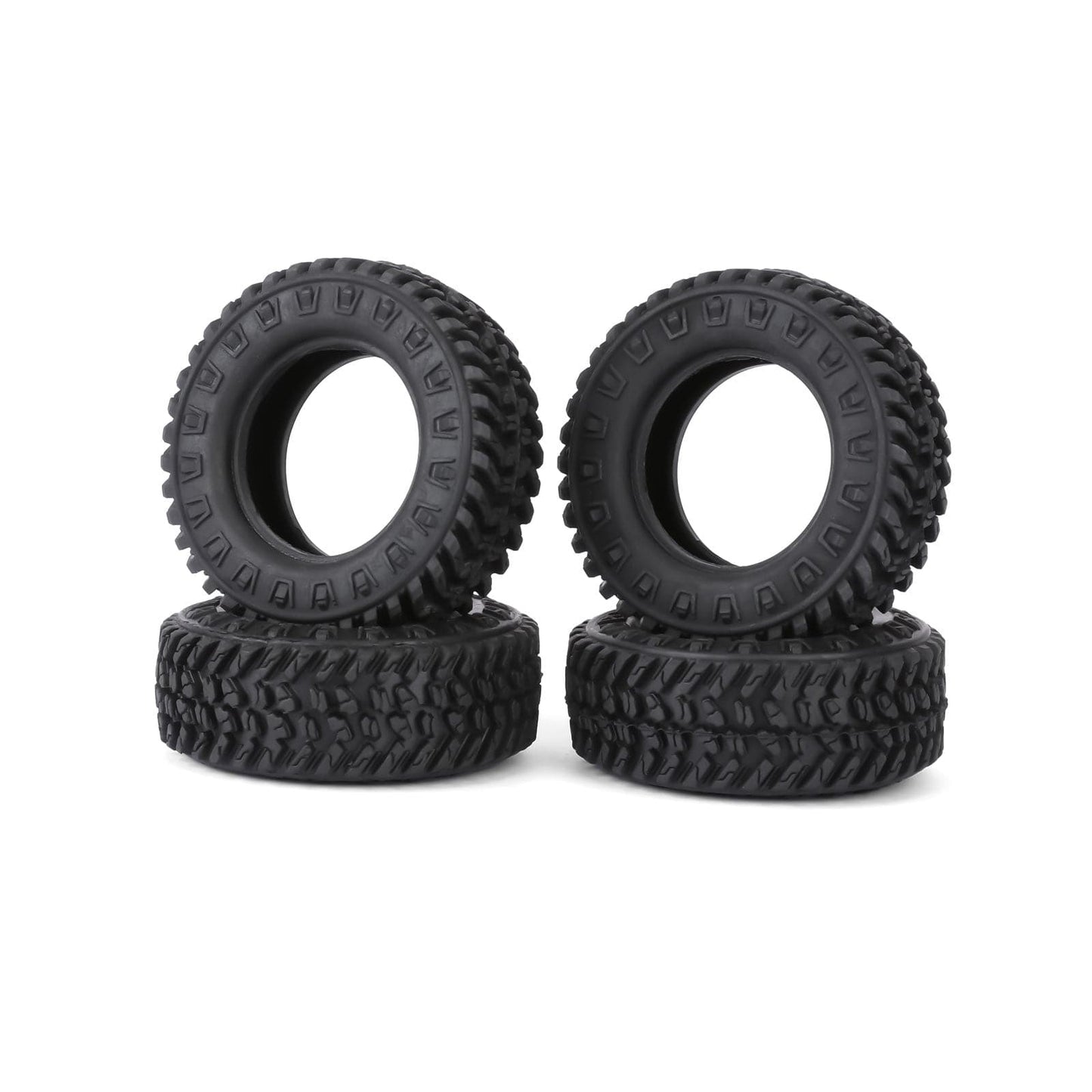 RCAWD HPI 1/18 Venture18 Rubber Rock Wheel Tires RCAWD HPI Venture18 55MM 1.2" Rock Wheel Tires 4pcs