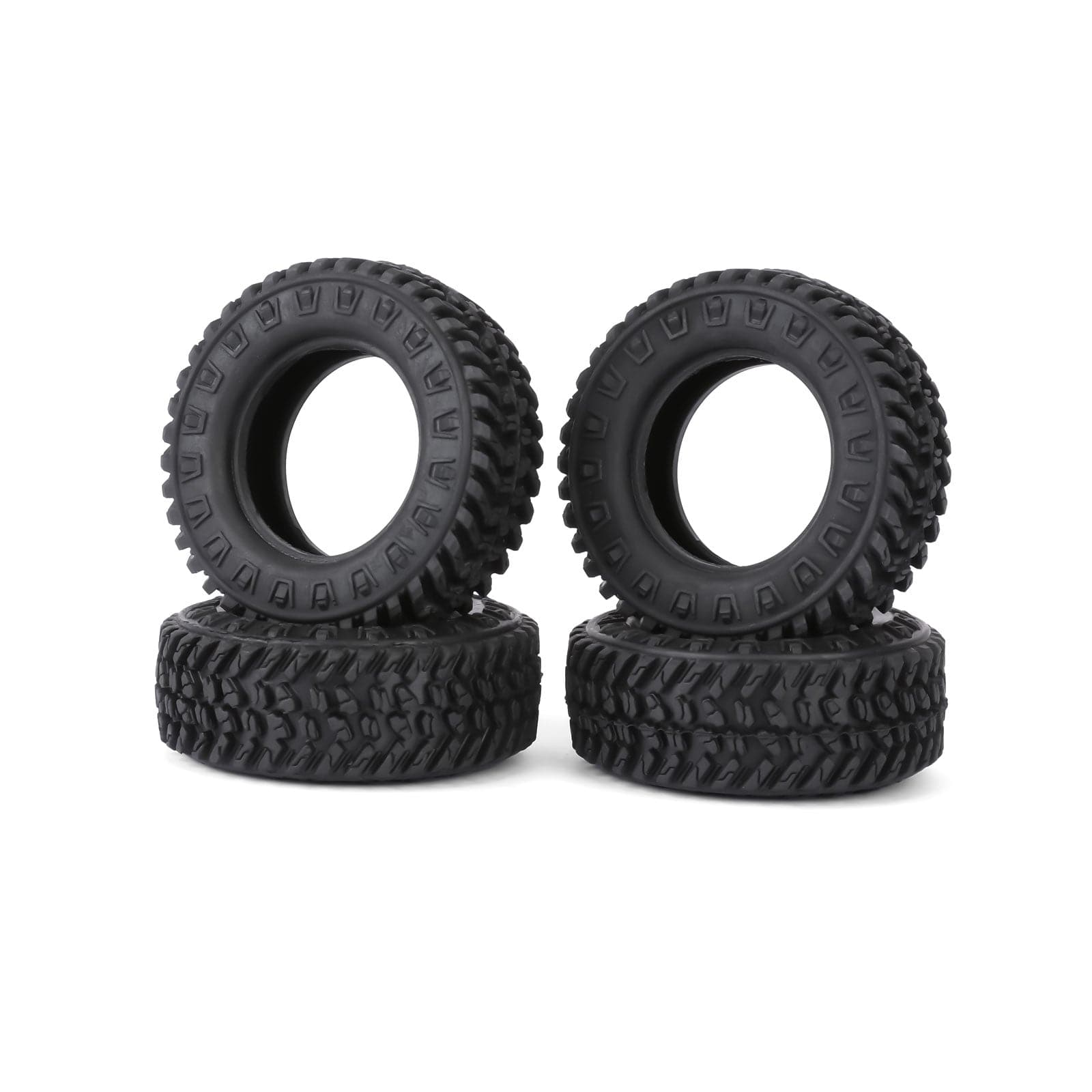 RCAWD HPI 1/18 Venture18 Rubber Rock Wheel Tires RCAWD HPI Venture18 55MM 1.2" Rock Wheel Tires 4pcs