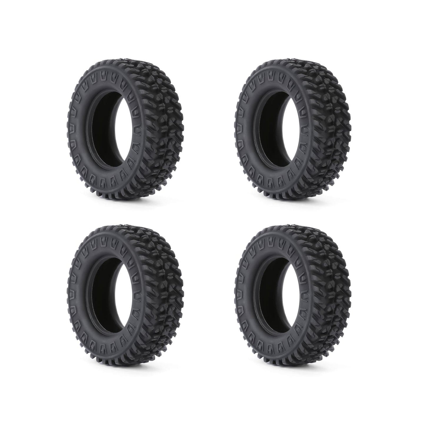 RCAWD HPI 1/18 Venture18 Rubber Rock Wheel Tires RCAWD HPI Venture18 55MM 1.2" Rock Wheel Tires 4pcs