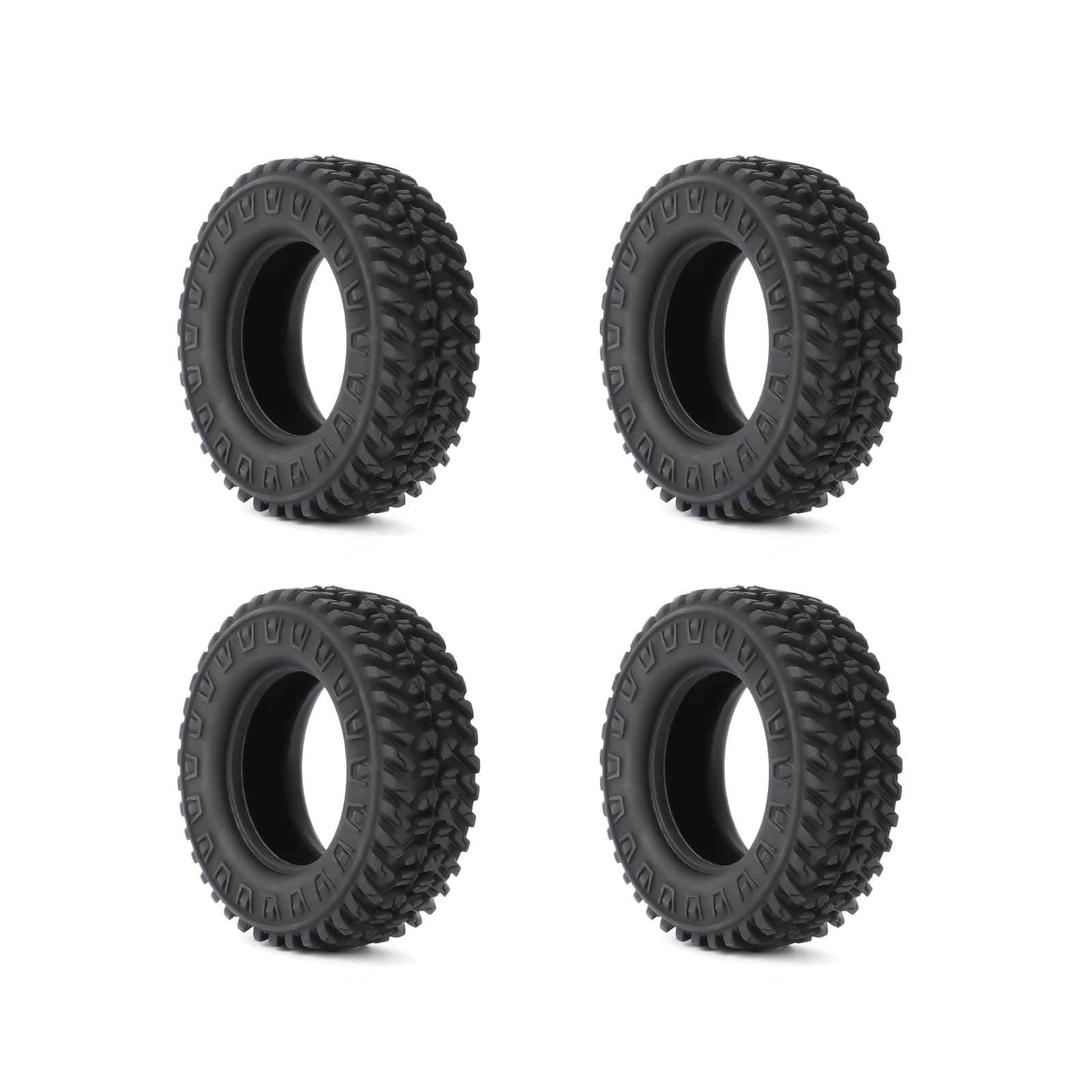 RCAWD HPI 1/18 Venture18 Rubber Rock Wheel Tires RCAWD HPI Venture18 60MM 1.2" Rock Wheel Tires 4pcs