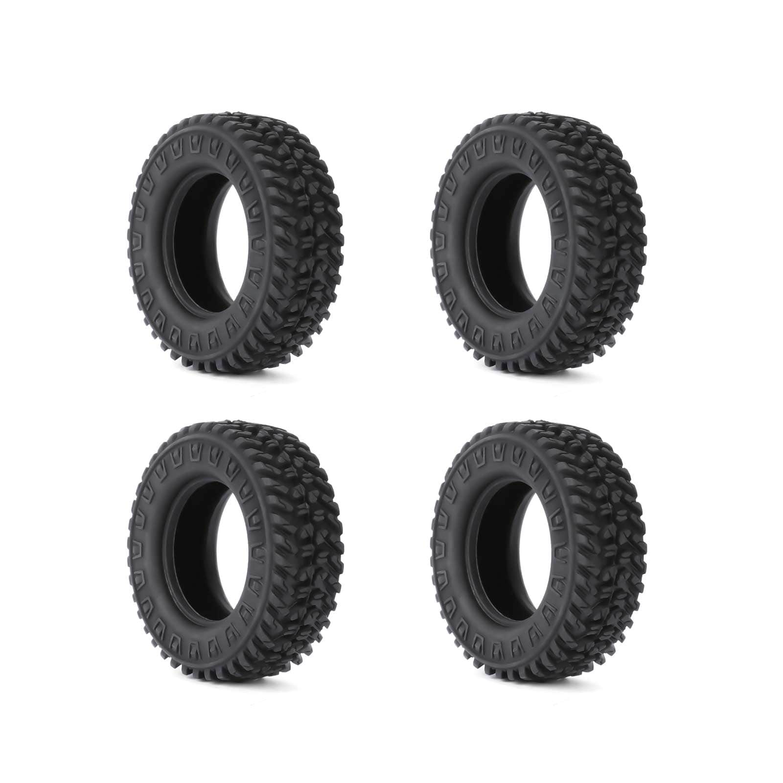 RCAWD HPI 1/18 Venture18 Rubber Rock Wheel Tires RCAWD HPI Venture18 60MM 1.2" Rock Wheel Tires 4pcs