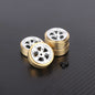 RCAWD HPI 1/18 Venture18 Silver 5 Spoke RCAWD HPI Venture18 1.2" Aluminum Wheel Rim Set With CounterWeight