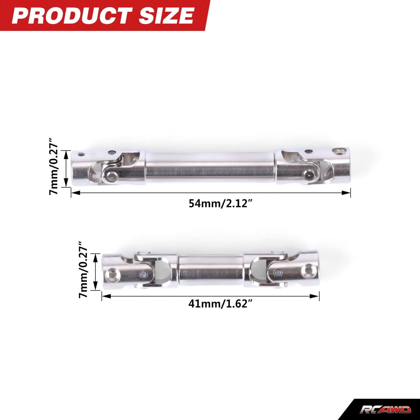RCAWD HPI 1/18 Venture18 Steel Drivshaft RCAWD HPI Venture18 42MM 54MM Center Driveshaft Heavy Duty Drive Shaft Axle
