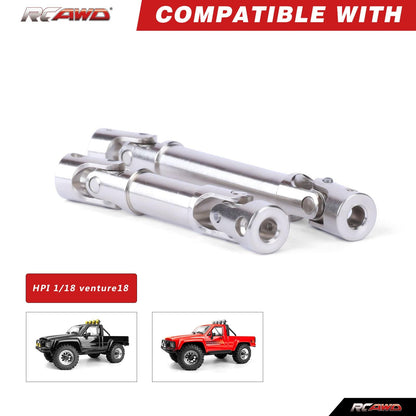 RCAWD HPI 1/18 Venture18 Steel Drivshaft RCAWD HPI Venture18 42MM 54MM Center Driveshaft Heavy Duty Drive Shaft Axle