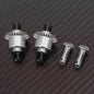 RCAWD Losi 1/12 NASCAR Front Rear Diff Set RCAWD ARRMA Grom 30T Front Rear Oil Filled Differential Assembly With 12T Input Gear Silver