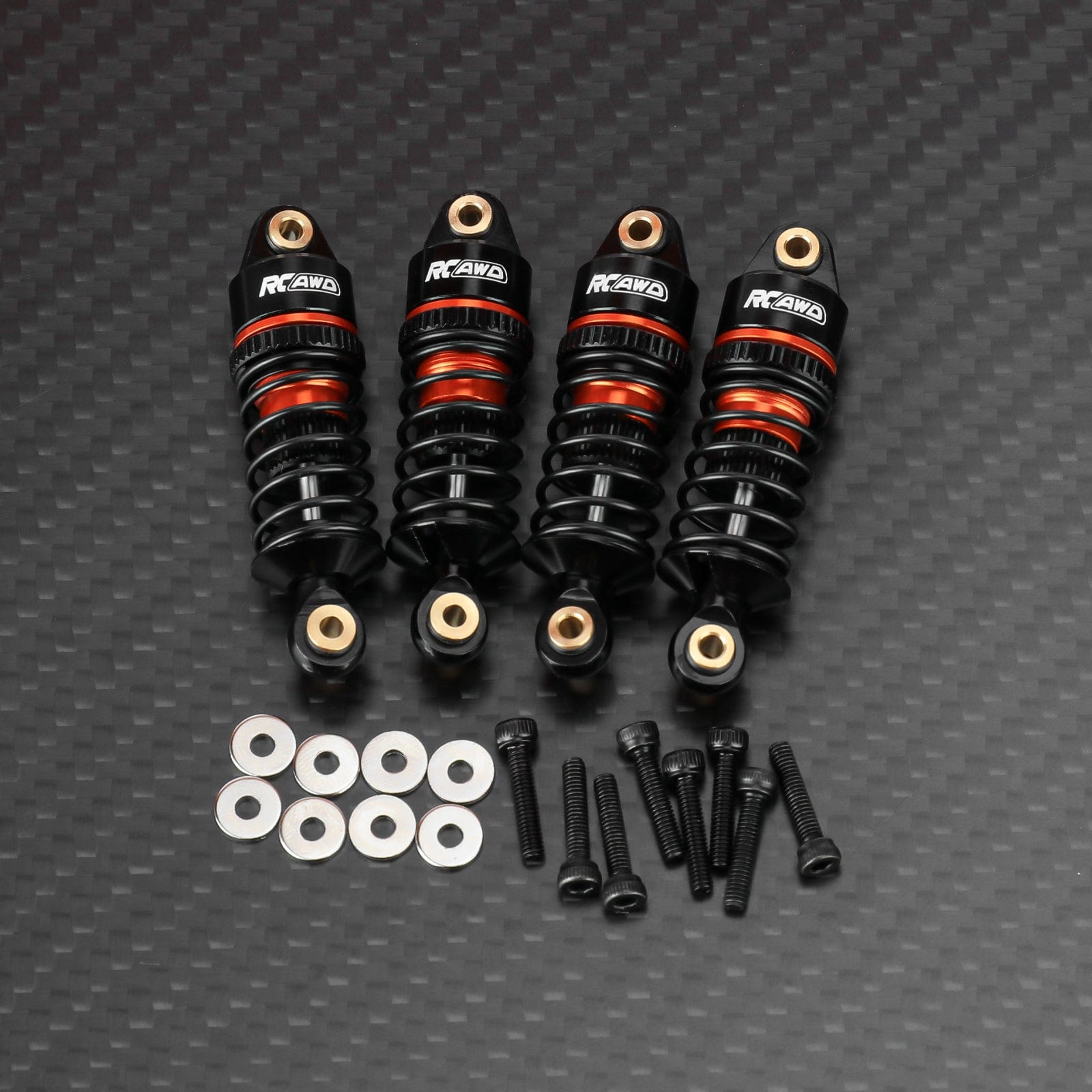 RCAWD Losi 1/12 NASCAR Orange RCAWD LOSI NASCAR Front Rear Shock Absorbers Damper 4PCS