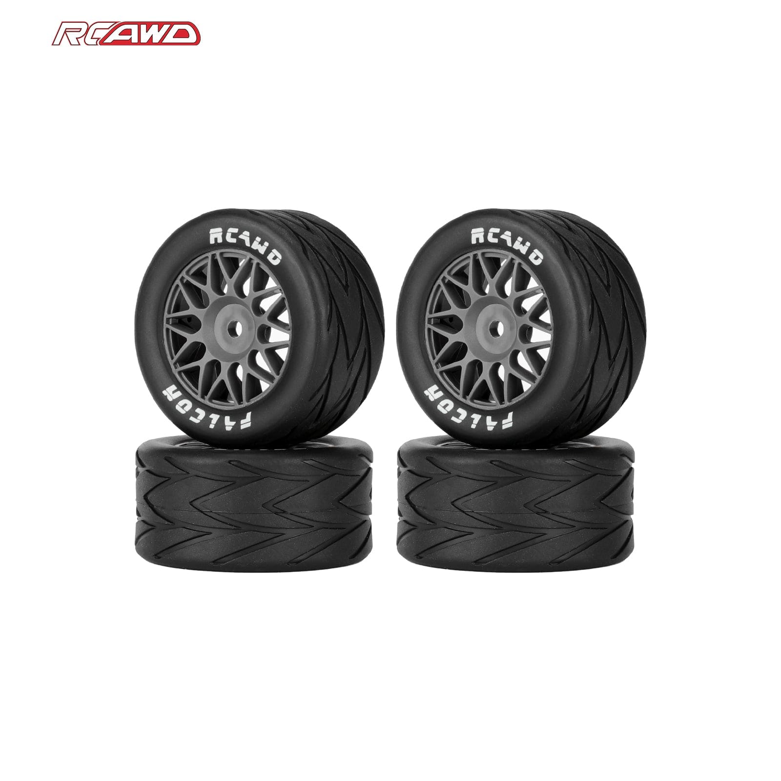 RCAWD Losi 1/12 NASCAR RCAWD Losi NASCAR All Terrain Adaptation Pre Glued Wheel Tires
