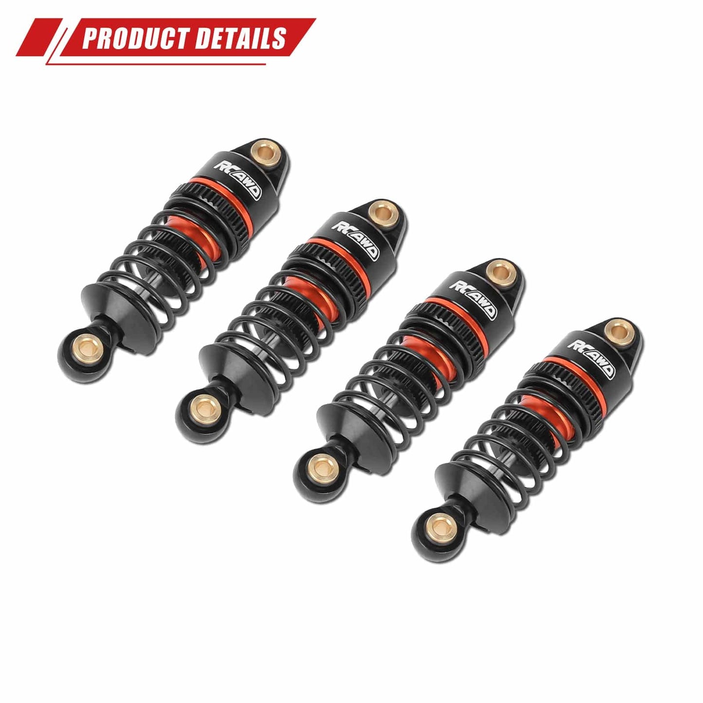 RCAWD Losi 1/12 NASCAR RCAWD LOSI NASCAR Front Rear Shock Absorbers Damper 4PCS