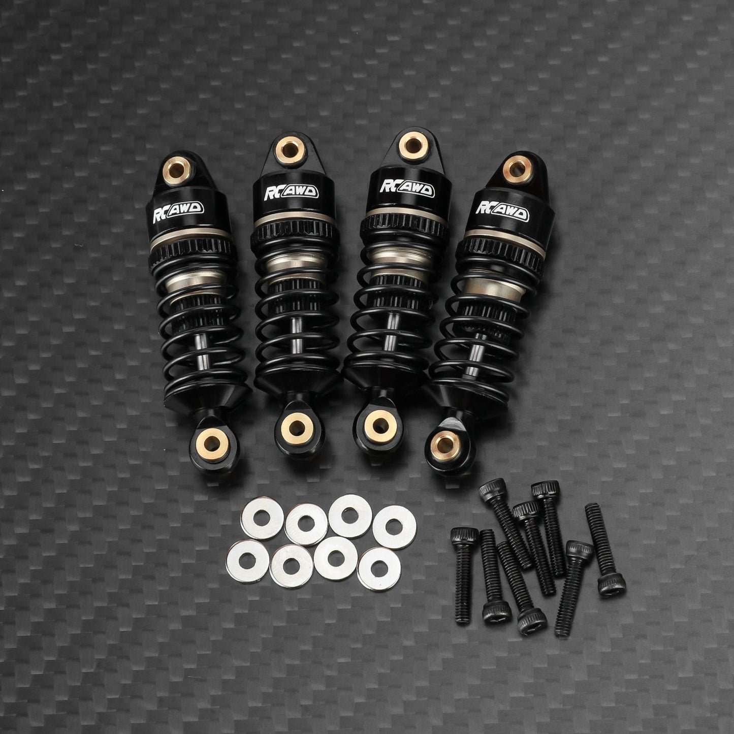 RCAWD Losi 1/12 NASCAR Silver RCAWD LOSI NASCAR Front Rear Shock Absorbers Damper 4PCS