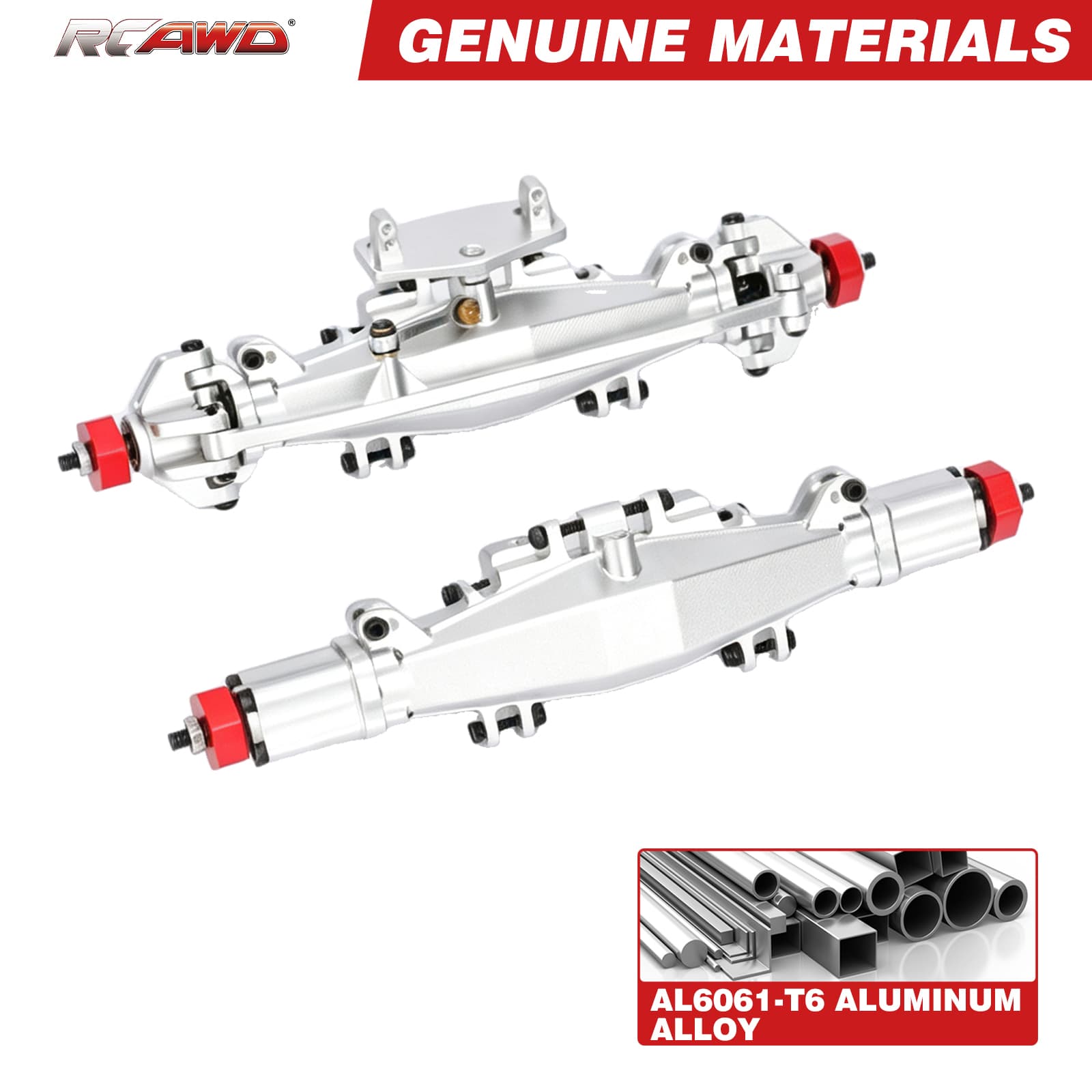 RCAWD Losi 1/18 Mini LMT Front Rear Axle Complete Set RCAWD LOSI MINI LMT Front Rear Axle Complete Set