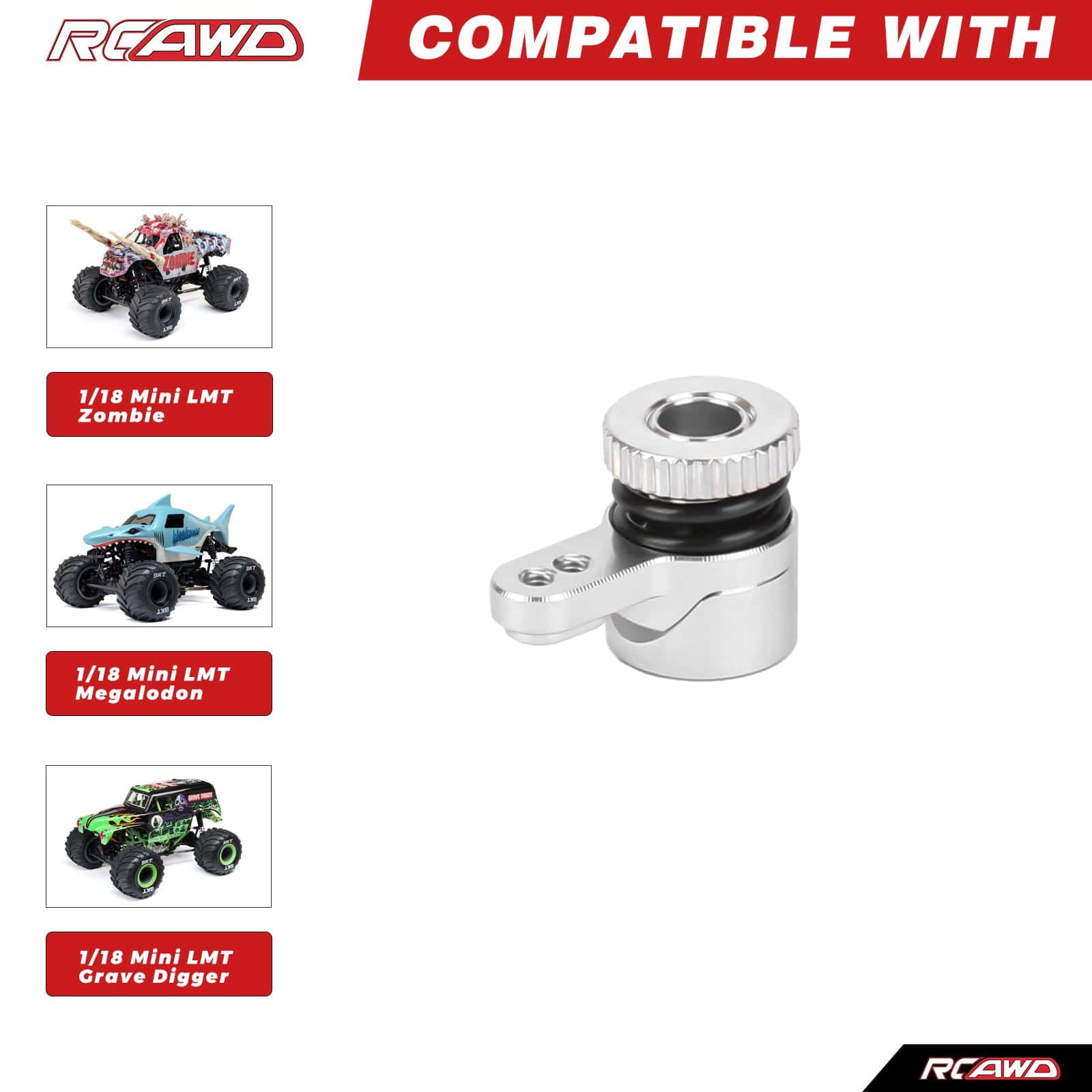 RCAWD Losi 1/18 Mini LMT RCAWD LOSI MINI LMT 20T Buffer Servo Save Arm Set