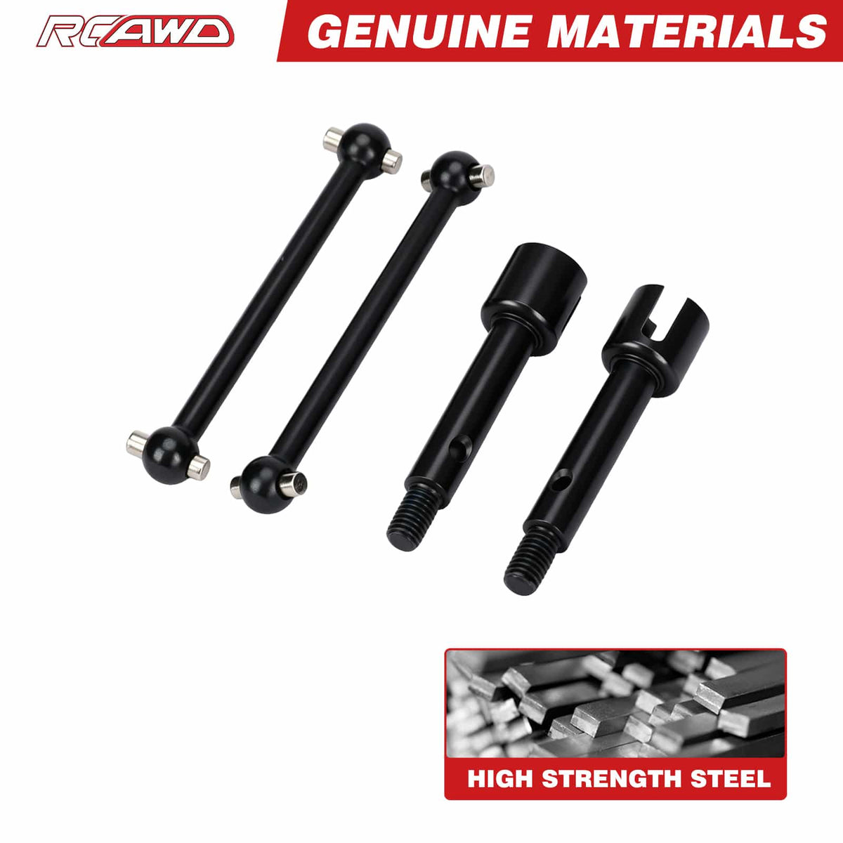 RCAWD Losi 1/18 Mini LMT RCAWD LOSI MINI LMT Front Rear CVD 65mm Drive Shaft