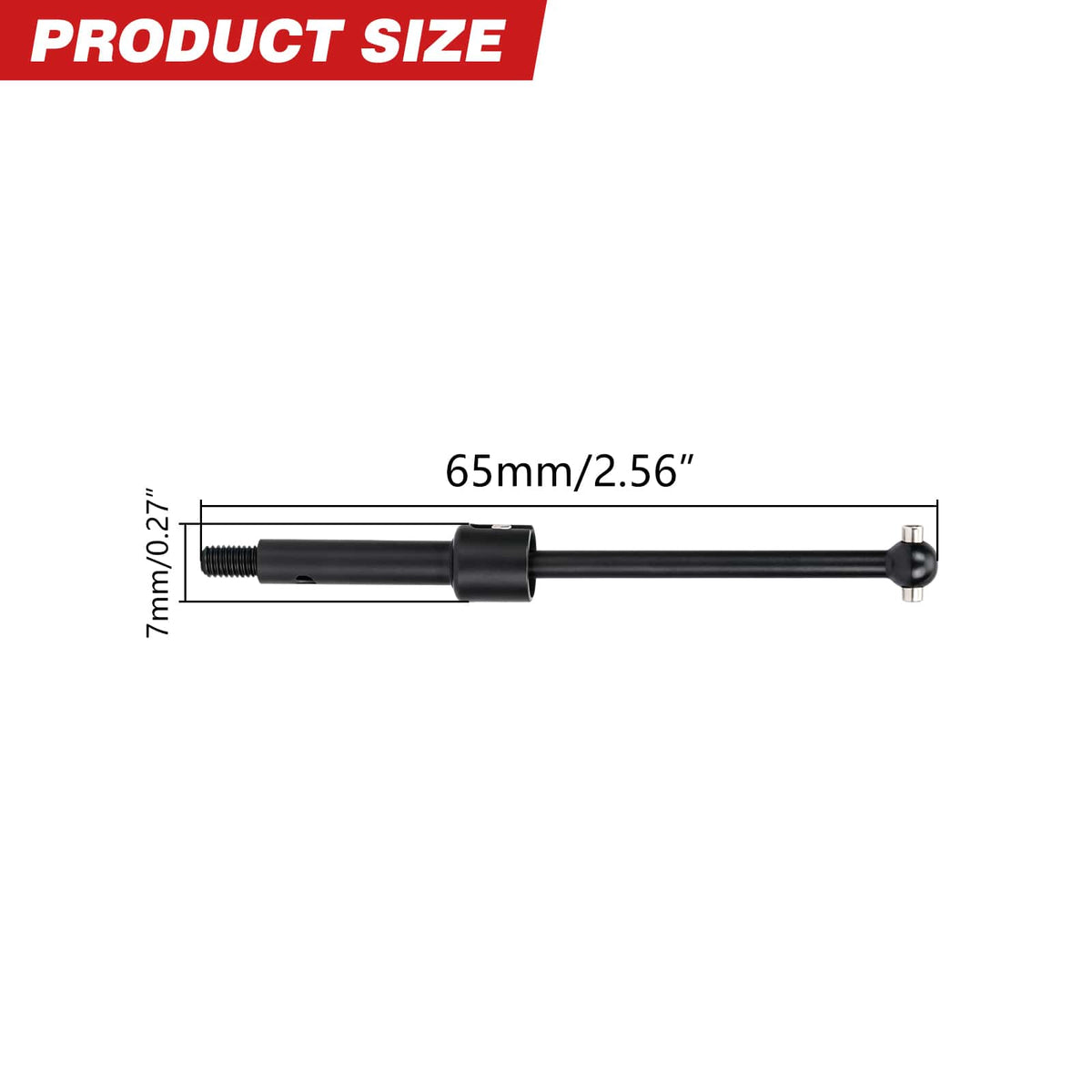 RCAWD Losi 1/18 Mini LMT RCAWD LOSI MINI LMT Front Rear CVD 65mm Drive Shaft