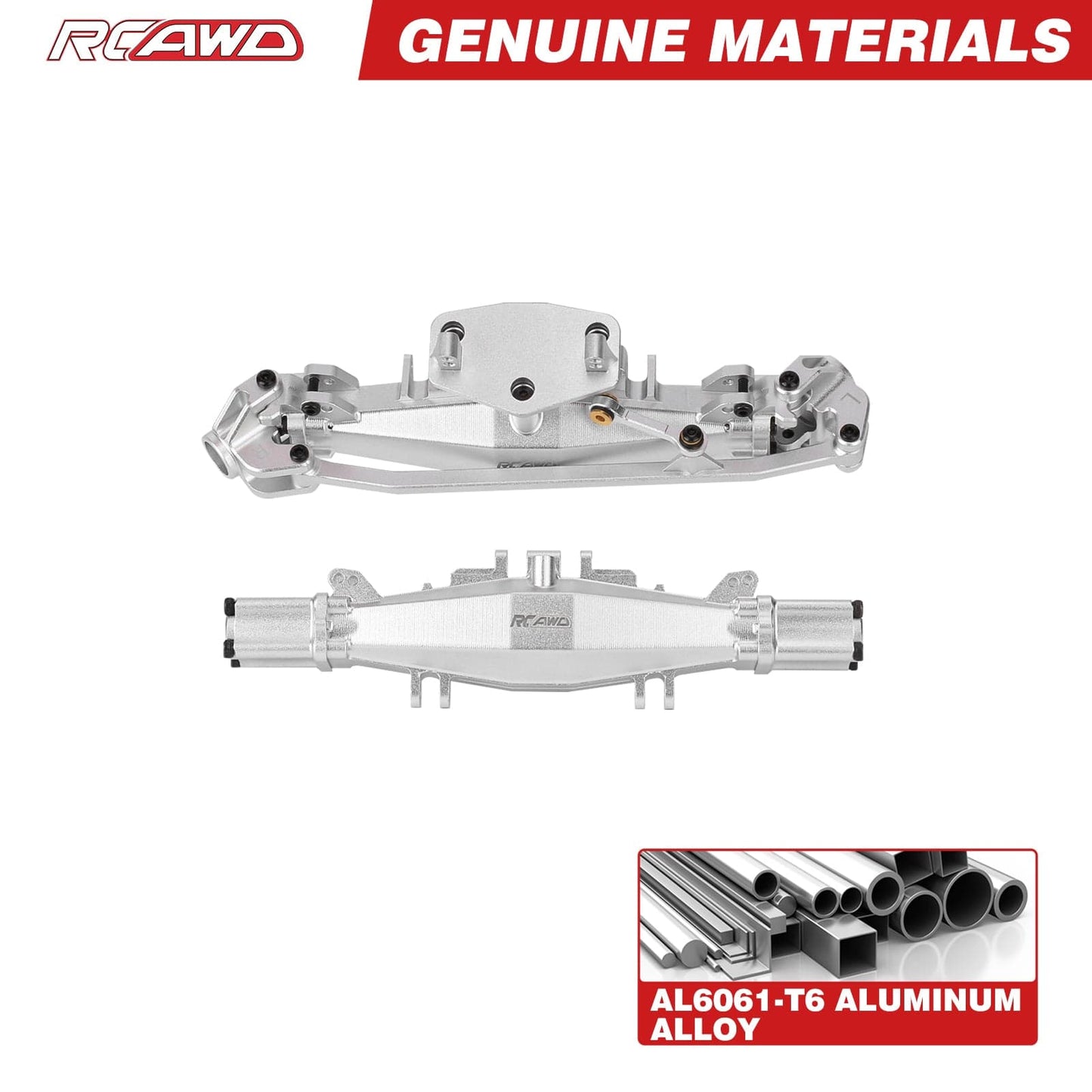 RCAWD Losi 1/18 Mini LMT RCAWD LOSI MINI LMT Front Rear GearBox Axle Housing Assembly