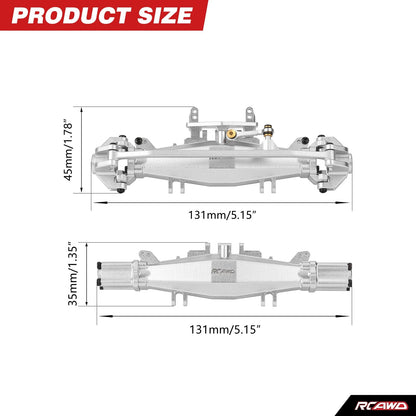 RCAWD Losi 1/18 Mini LMT RCAWD LOSI MINI LMT Front Rear GearBox Axle Housing Assembly