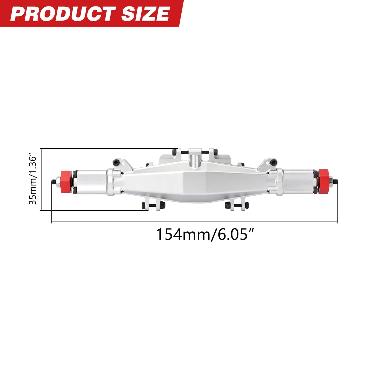 RCAWD Losi 1/18 Mini LMT Rear Axle Complete Set RCAWD LOSI MINI LMT Rear Axle Complete Set