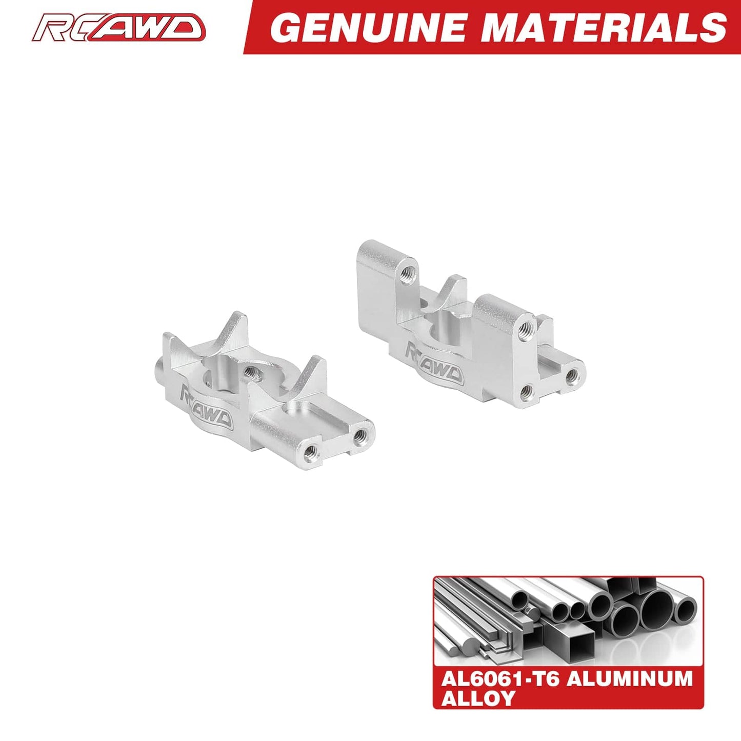 RCAWD Losi 1/18 Mini LMT Silver RCAWD LOSI MINI LMT Front Rear Body Post Mounts