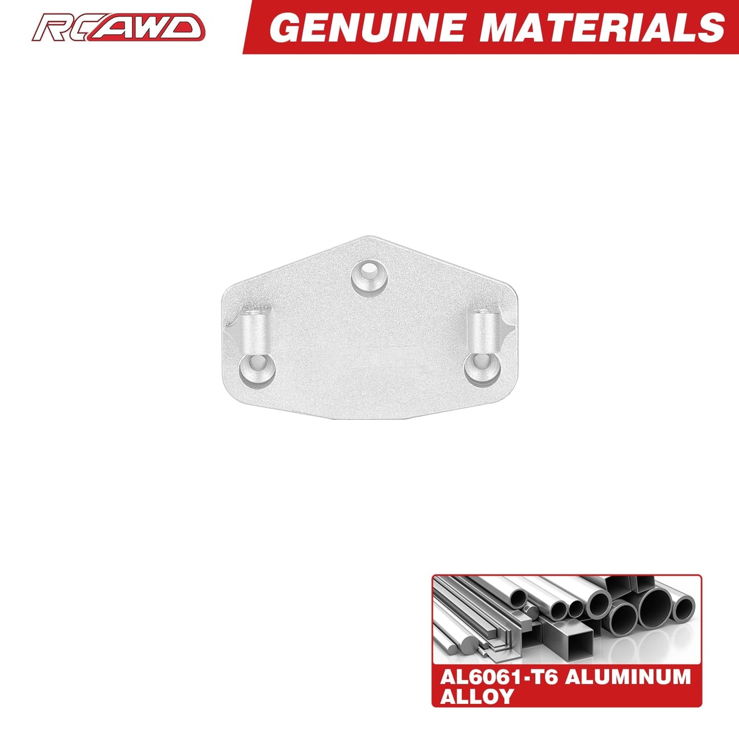 RCAWD Losi 1/18 Mini LMT Silver RCAWD LOSI MINI LMT Servo Mount Set