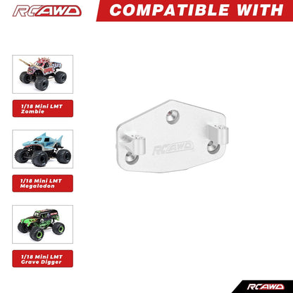 RCAWD Losi 1/18 Mini LMT Silver RCAWD LOSI MINI LMT Servo Mount Set