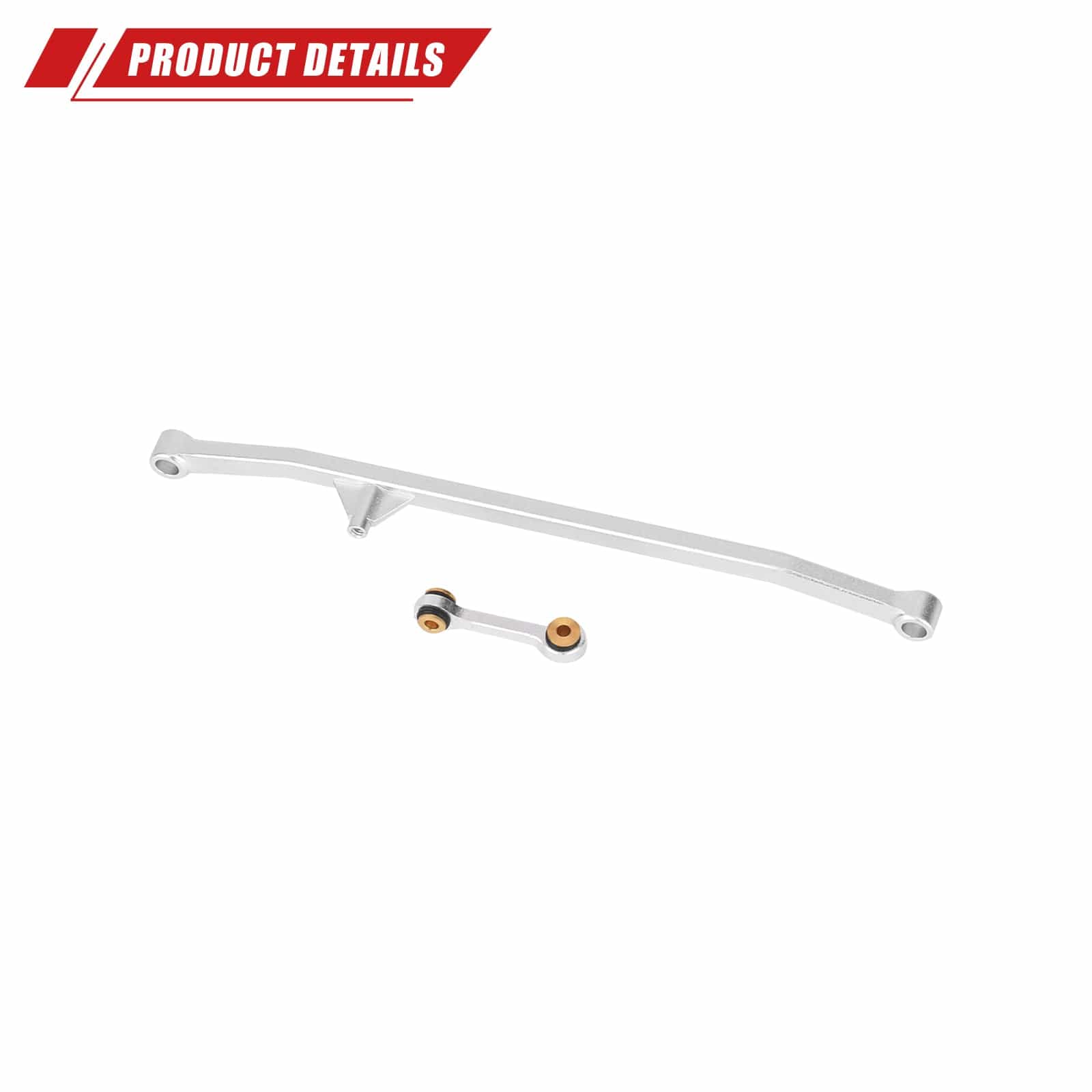 RCAWD Losi 1/18 Mini LMT Silver RCAWD LOSI MINI LMT Steering Links Servo Linkages Set