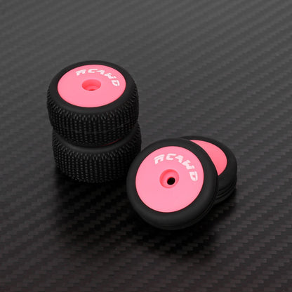 RCAWD Losi 1/24 MICRO-B 2S 2WD Cherry Pink RCAWD Micro-B Speck-B Maverick MICROBE Dedicated Front Rear Wheel Tyres